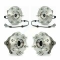 Kugel Front Rear Wheel Bearing Hub Assembly Kit For 08 Nissan Armada AWD 4WD With Internal ABS K70-101297
